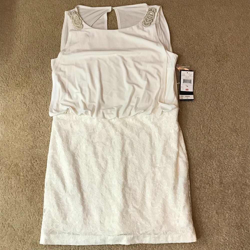 White Cocktail Dress by Scarlett NWT